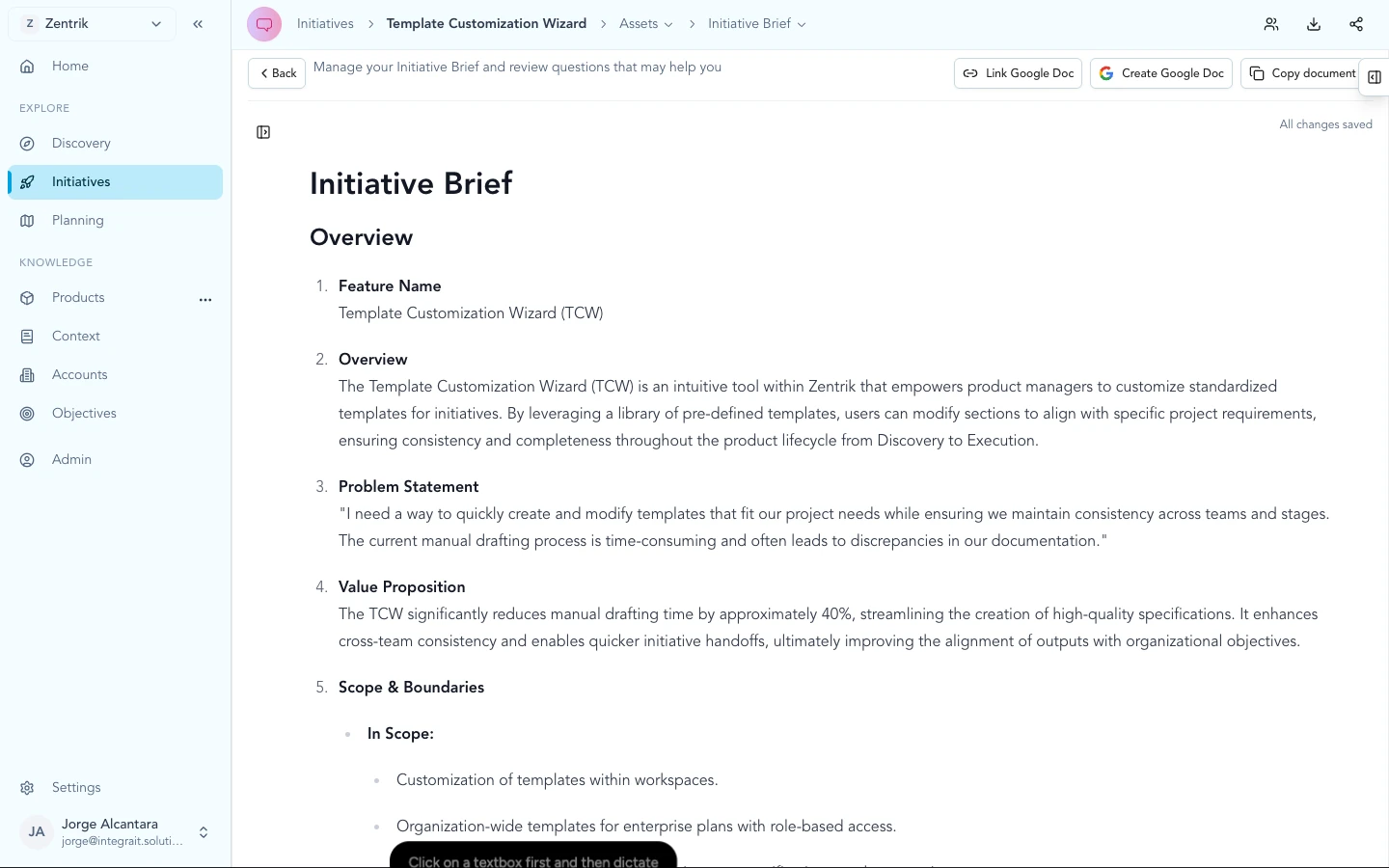 Define Initiatives Faster